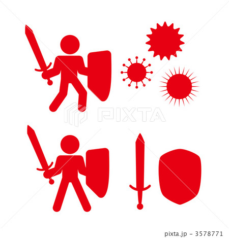 ウイルスと戦う騎士 3578771