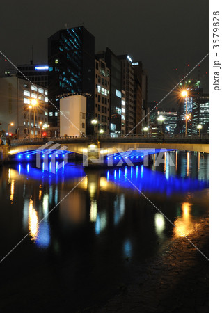 大阪　中之島　難波橋　ライトアップ 3579828