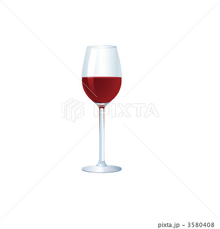 赤ワインのイラストのイラスト素材