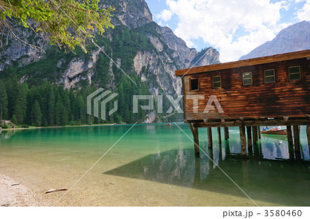 イタリア ドロミティ ブライエス湖 イタリア ドロミティ ブライエス湖 3580460