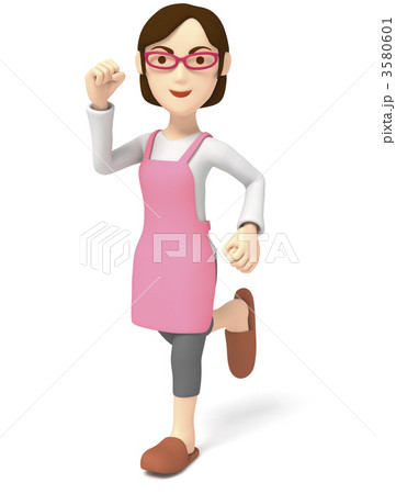 主婦　ガッツポーズ 3580601