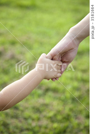 親子が手を繋ぐ 3581664