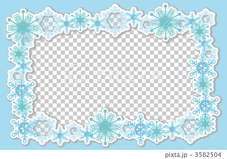 Snow Crystal Decorative Frame 3582504