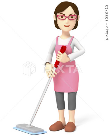 主婦　掃除 3583715