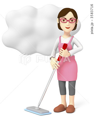 主婦　ふきだし 3583716
