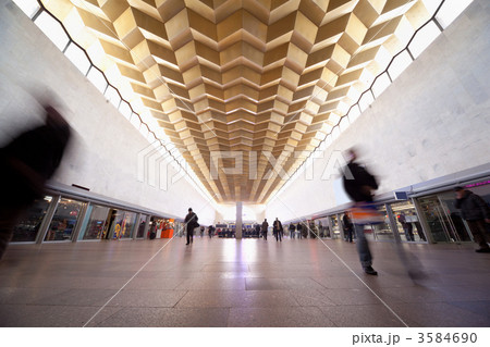 MOSCOW - MARCH 23: People in Leningradsky train station on March 3584690
