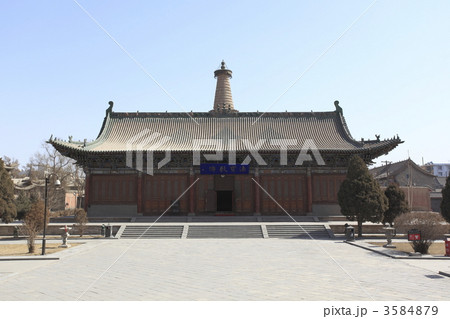 大仏寺蔵経閣と土塔 3584879
