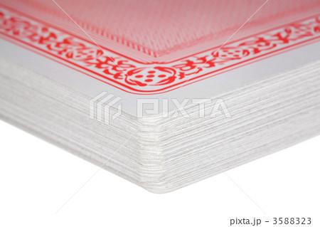 Fragment of exactly combined deck of playing cards 3588323
