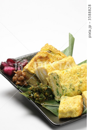 三種の厚焼き玉子 文字余白有 三種の厚焼き玉子 文字余白有 3588828