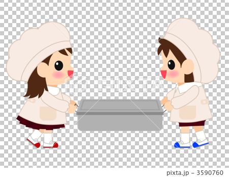 給食当番_パン係 給食当番_パン係 3590760