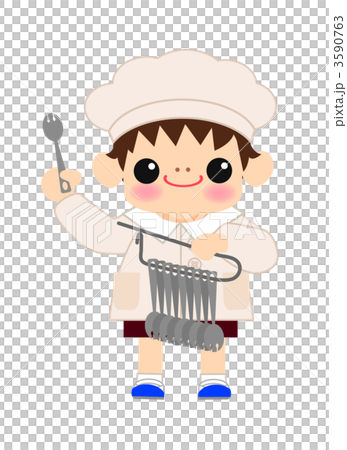 給食当番_スプーン係 3590763