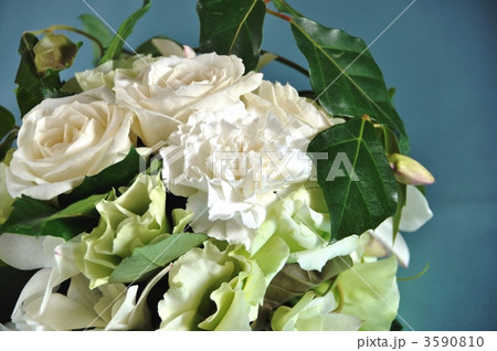 白い薔薇のブーケ 3590810