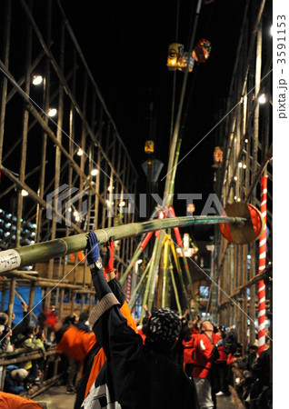 古河市　提灯竿もみまつり 3591153