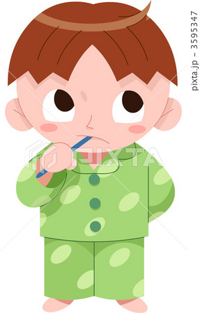 歯磨きをする男の子 3595347