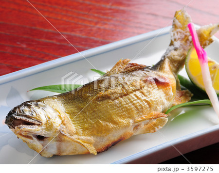 アユの塩焼き 清流の幸の写真素材