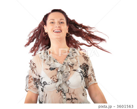 Pretty woman with brown hair. 3601563
