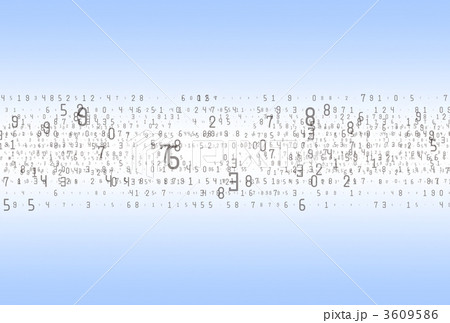 数字 数 サイバーのイラスト素材