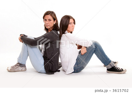 Serious mom and teenager Serious mom and teenager 3615702