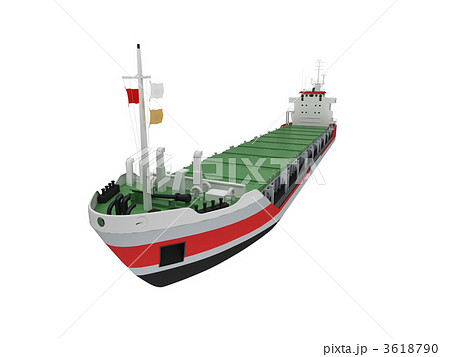 Big cargo ship isolated front view 3618790