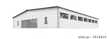 big hangar over white 3618819