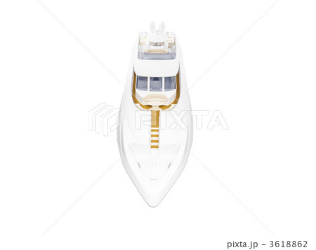 Big yacht isolated front view Big yacht isolated front view 3618862