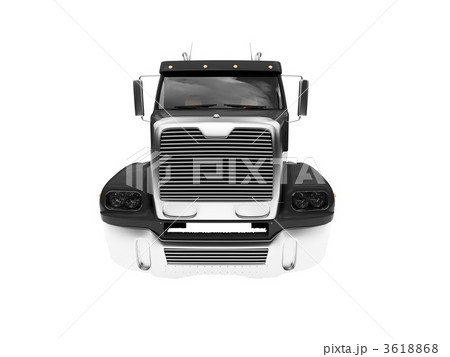 Bigtruck isolated black front view 3618868