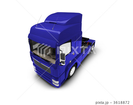 Bigtruck isolated blue front view 3618872