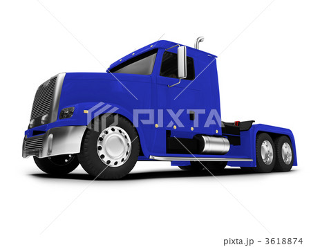 Bigtruck isolated blue front view 3618874