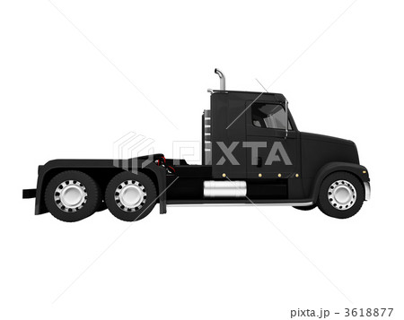 Bigtruck isolated front side view 3618877