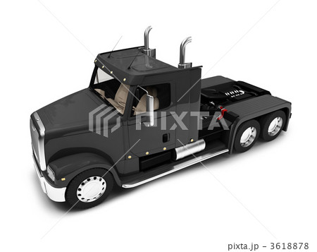 Bigtruck isolated front view Bigtruck isolated front view 3618878