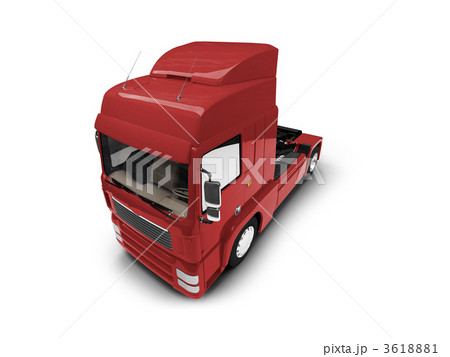 Bigtruck isolated red front view 3618881