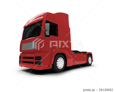 Bigtruck isolated red front view 3618882