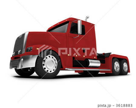 Bigtruck isolated red front view 3618883