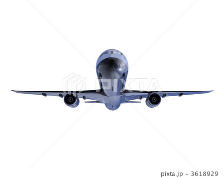 Black aircraft isolated view 3618929