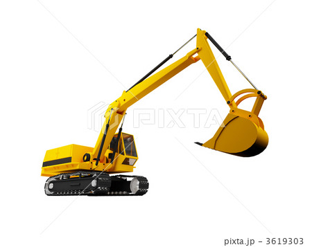 isolated heavy machine front view 01 isolated heavy machine front view 01 3619303