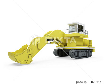 Construction truck isolated view 3619548