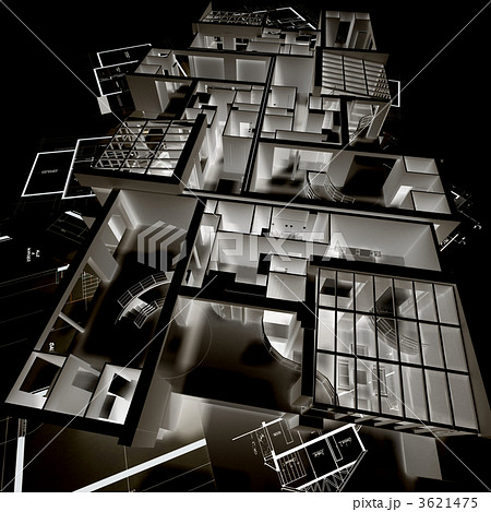 Negative architecture mockup on blueprints Negative architecture mockup on blueprints 3621475