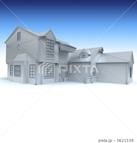 Stately home architecture model 3621538