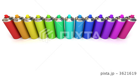 Aerial view of Multicolored sprays Aerial view of Multicolored sprays 3621619