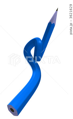Blue twisted pencil 3621629