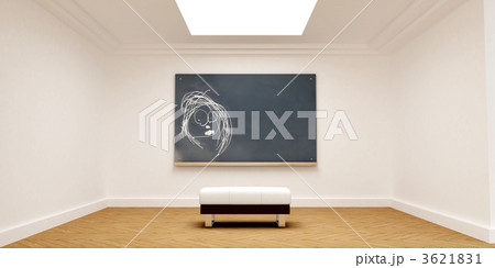 Chalk drawing on a blackboard in elegant room 3621831