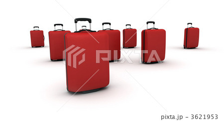 Red trolley suitcases 3621953