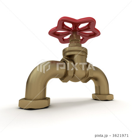 Water valve in red and copper Water valve in red and copper 3621971