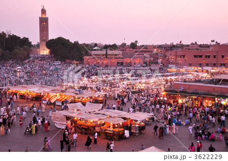 マラケシュのジャマエルフナ広場 3622229