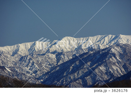 新潟　五頭山からの飯豊連峰・地神山 3626176