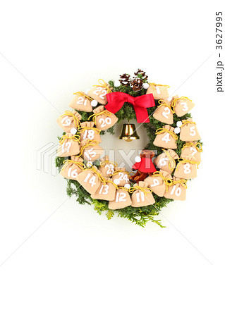 アドベントカレンダー風リース（縦） 3627995