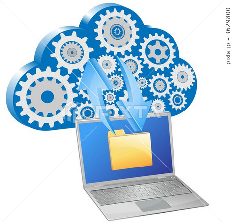 クラウドとノートパソコン間でデータ交換 3629800