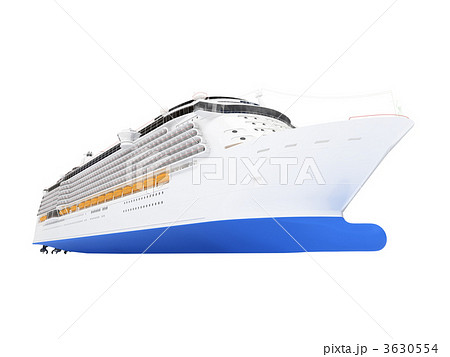 Cruise ship isolated front view 3630554