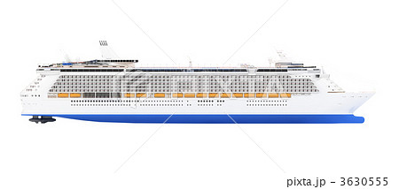 Cruise ship isolated side view 3630555