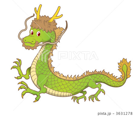 12年 辰年用イラストのイラスト素材